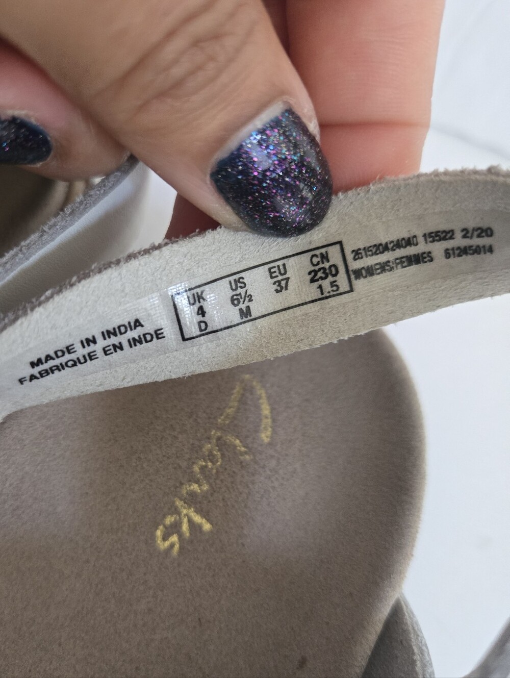 Clarks Corsio Strap Flat Sandals Taupe Size 6.5 - Picture 12 of 12